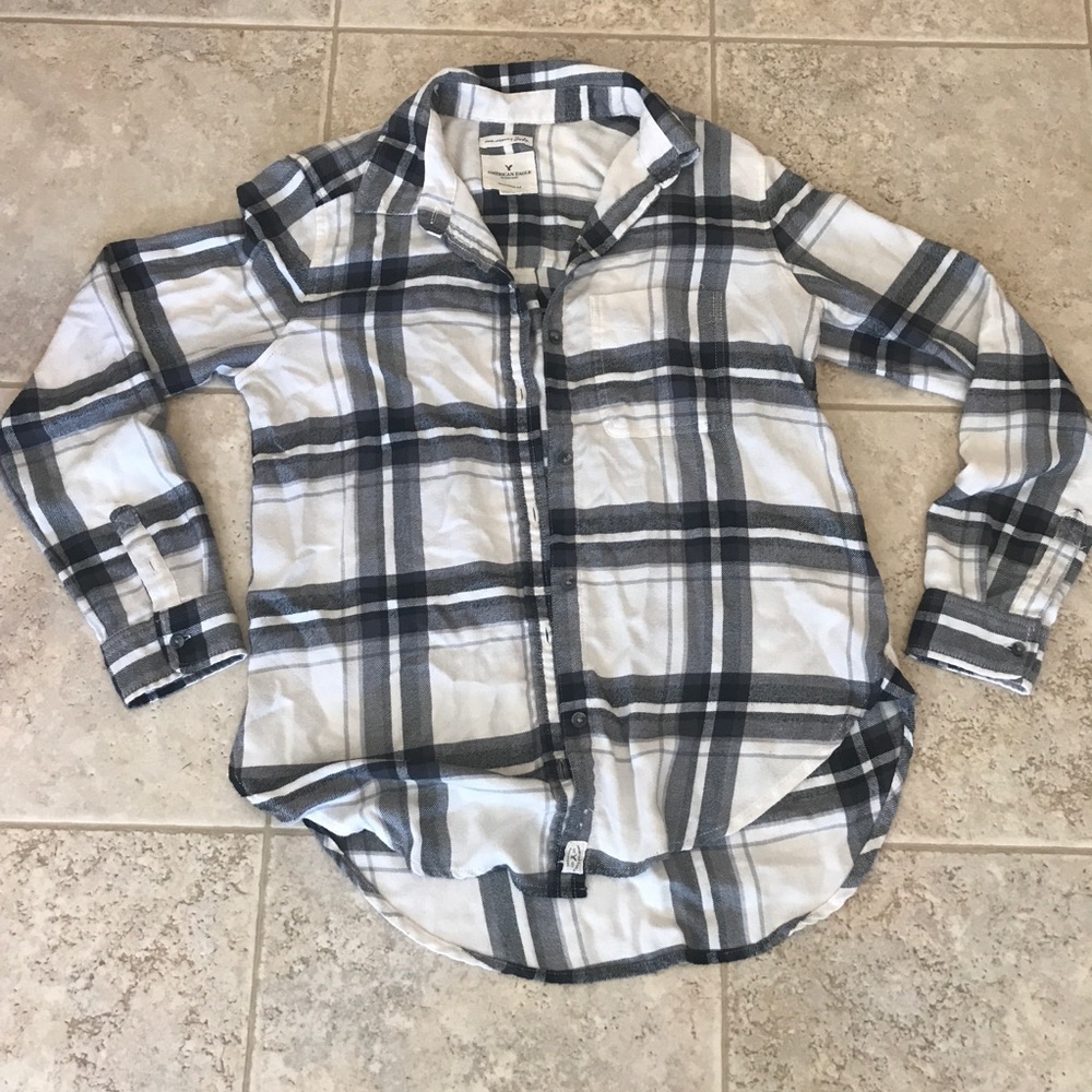 American Eagle Plaid Top